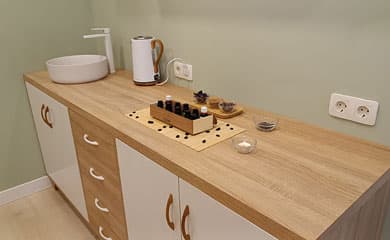 Mueble de preparación de aceites para masajes Huelva